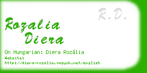 rozalia diera business card